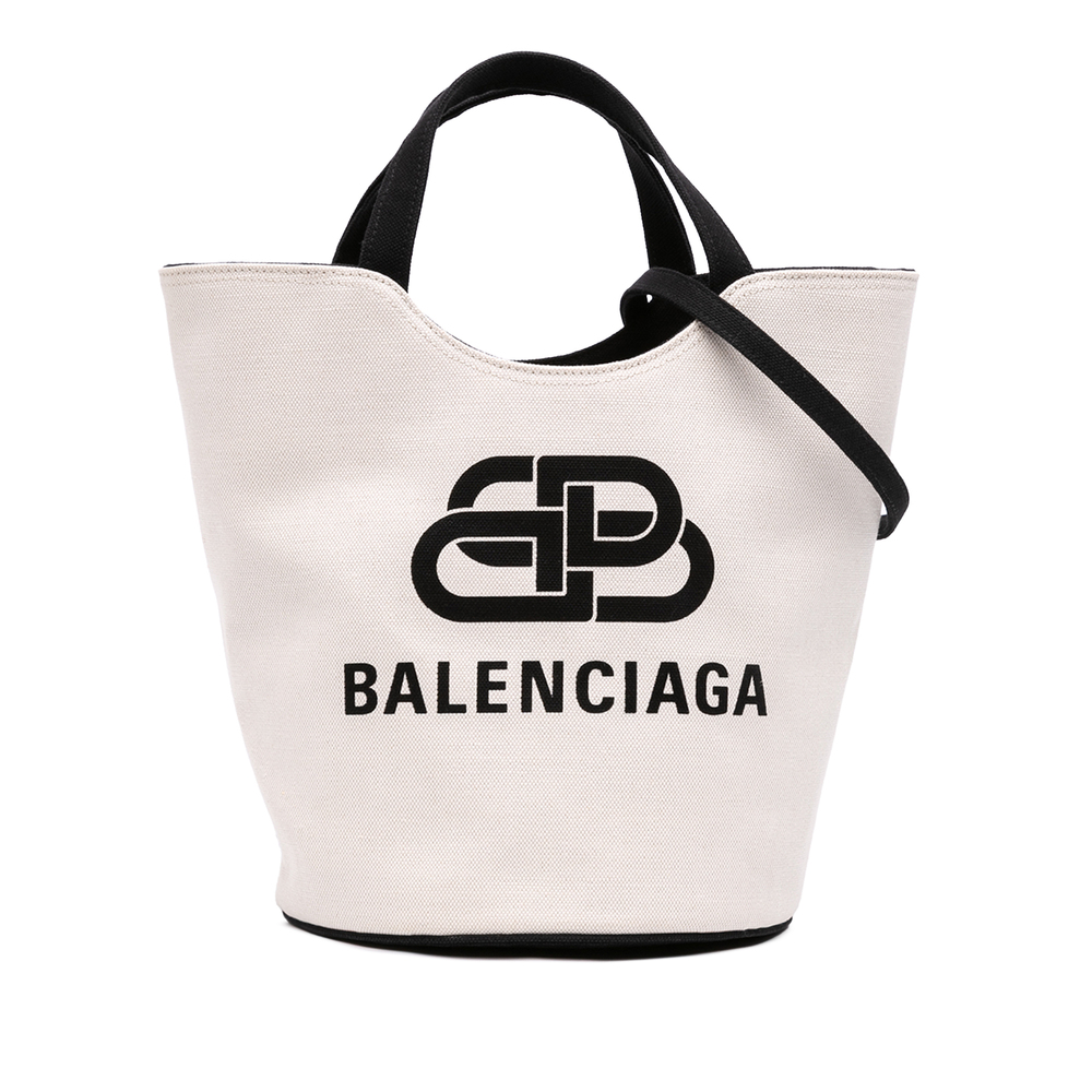 Pre-Loved Balenciaga Canvas Wave Bucket Bag M